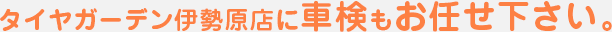 タイヤガーデン伊勢原店に車検もお任せください。